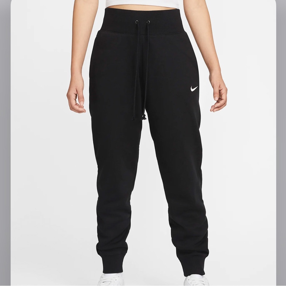 Nike Sportswear Phoenix Fleece High Waisted Joggers Sweatpants Women’s Black